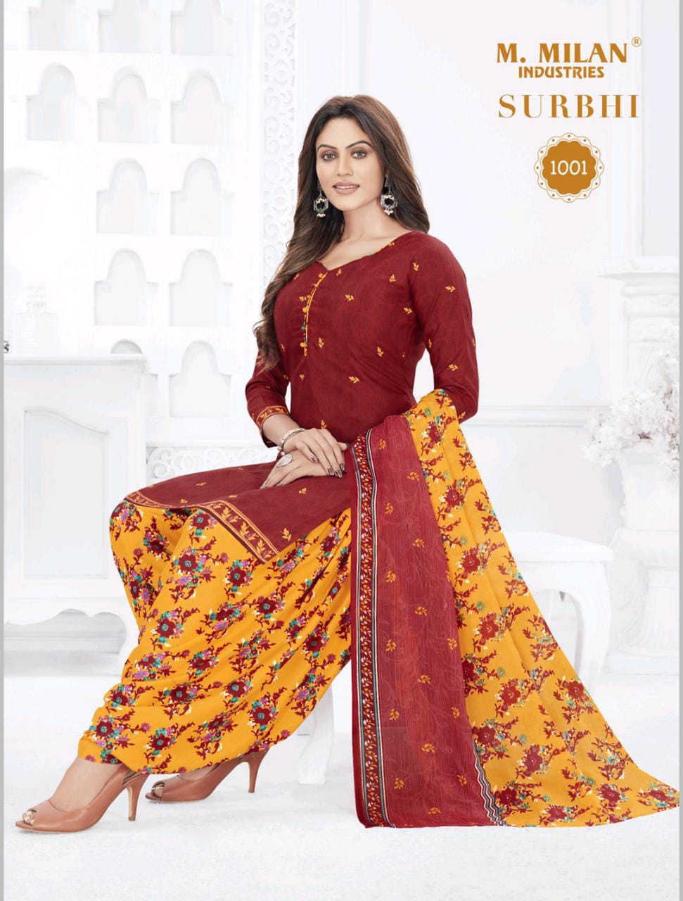 M Milan Surbhi 1 Bandhani Ethnic Wear Cotton Ready Made Regular Wear Dress Collection